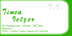 timea velzer business card